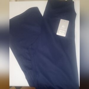 NWT Topyoga Navy Blue Flare Leg Stretchy Pants Size XL